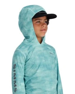Simms Kid's Solar Tech Hoody -Fishing Equipment 12895 2040 solar tech hoody model s23 3