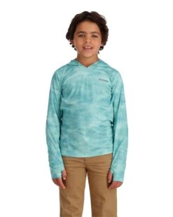 Simms Kid's Solar Tech Hoody -Fishing Equipment 12895 2040 solar tech hoody model s23 front