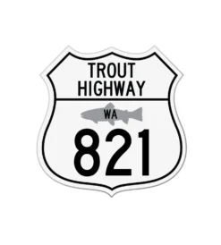 Trout Highway 821 Sticker