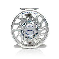 Hatch Iconic Fly Reel // 11 Plus -Fishing Equipment Iconic11PlusReel ClearBlue MidArbor Front