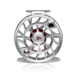 Hatch Iconic Fly Reel // 11 Plus -Fishing Equipment Iconic11PlusReel ClearRed LargeArbor Back