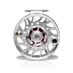 Hatch Iconic Fly Reel // 11 Plus -Fishing Equipment Iconic11PlusReel ClearRed MidArbor Back