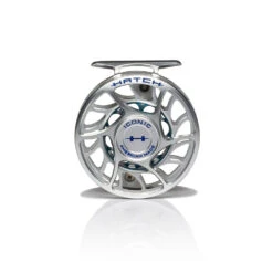 Hatch Iconic Fly Reel // 4 Plus -Fishing Equipment Iconic4PlusReel ClearBlue LargeArbor Front
