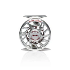 Hatch Iconic Fly Reel // 4 Plus -Fishing Equipment Iconic4PlusReel ClearRed LargeArbor Front