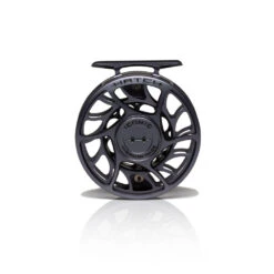 Hatch Iconic Fly Reel // 4 Plus -Fishing Equipment Iconic4PlusReel GreyBlack LargeArbor Front