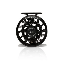 Hatch Iconic Fly Reel // 5 Plus -Fishing Equipment Iconic5PlusReel BlackSilver MidArbor Front