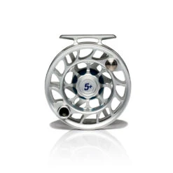 Hatch Iconic Fly Reel // 5 Plus -Fishing Equipment Iconic5PlusReel ClearBlue LargeArbor Back