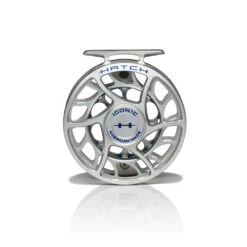 Hatch Iconic Fly Reel // 5 Plus -Fishing Equipment Iconic5PlusReel ClearBlue LargeArbor Front