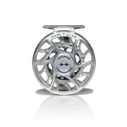 Hatch Iconic Fly Reel // 5 Plus -Fishing Equipment Iconic5PlusReel ClearBlue MidArbor Front