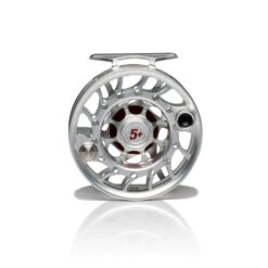 Hatch Iconic Fly Reel // 5 Plus -Fishing Equipment Iconic5PlusReel ClearRed MidArbor Back