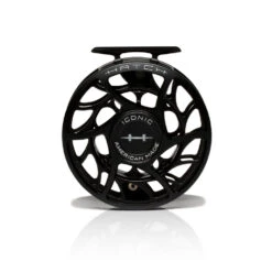 Hatch Iconic Fly Reel // 7 Plus -Fishing Equipment Iconic7PlusReel BlackSilver LargeArbor Front