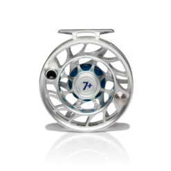 Hatch Iconic Fly Reel // 7 Plus -Fishing Equipment Iconic7PlusReel ClearBlue LargeArbor Back