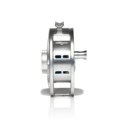 Hatch Iconic Fly Reel // 7 Plus -Fishing Equipment Iconic7PlusReel ClearBlue LargeArbor Side