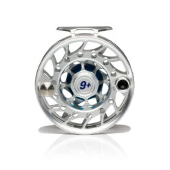 Hatch Iconic Fly Reel // 9 Plus -Fishing Equipment Iconic9PlusReel ClearBlue MidArbor Back