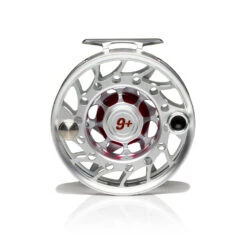 Hatch Iconic Fly Reel // 9 Plus -Fishing Equipment Iconic9PlusReel ClearRed MidArbor Back
