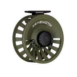 Redington BEHEMOTH Series Fly Reels -Fishing Equipment Redington Reel BEHEMOTH OD Green Back Angle 7 8 scaled