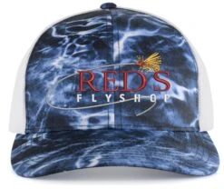 Red's Fly Shop Destination Travel Hats -Fishing Equipment Reds Std 107C BluefinWhite