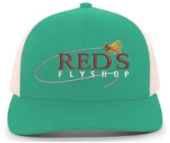 Red's Fly Shop Destination Travel Hats -Fishing Equipment Reds Std 107C TealBeigeTeal