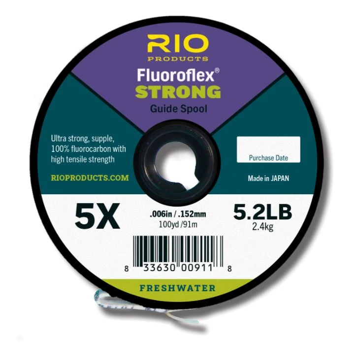 100 Yard Spools - RIO Fluoroflex STRONG Tippet // 0X - 7X 1 100 Yard Spools - RIO Fluoroflex STRONG Tippet // 0X - 7X