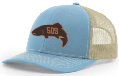 Red's 509 Fish Logo'd Trucker Hat -Fishing Equipment thumbnail 112columbiakhaki