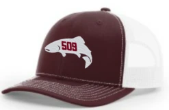 Red's 509 Fish Logo'd Trucker Hat -Fishing Equipment thumbnail 112maroonwhite