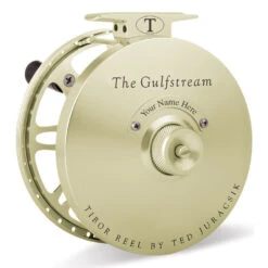 Tibor Gulfstream Reel 11/12/13 - Saltwater Reel -Fishing Equipment tibor gulfstream fly reel.MAIN .Satin Gold.00