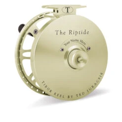 Tibor Riptide Reel 9/10/11 - Saltwater Reel -Fishing Equipment tibor riptide fly reel.MAIN .Satin Gold.00